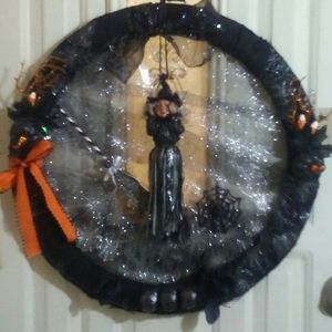 Halloween Witch Wreath